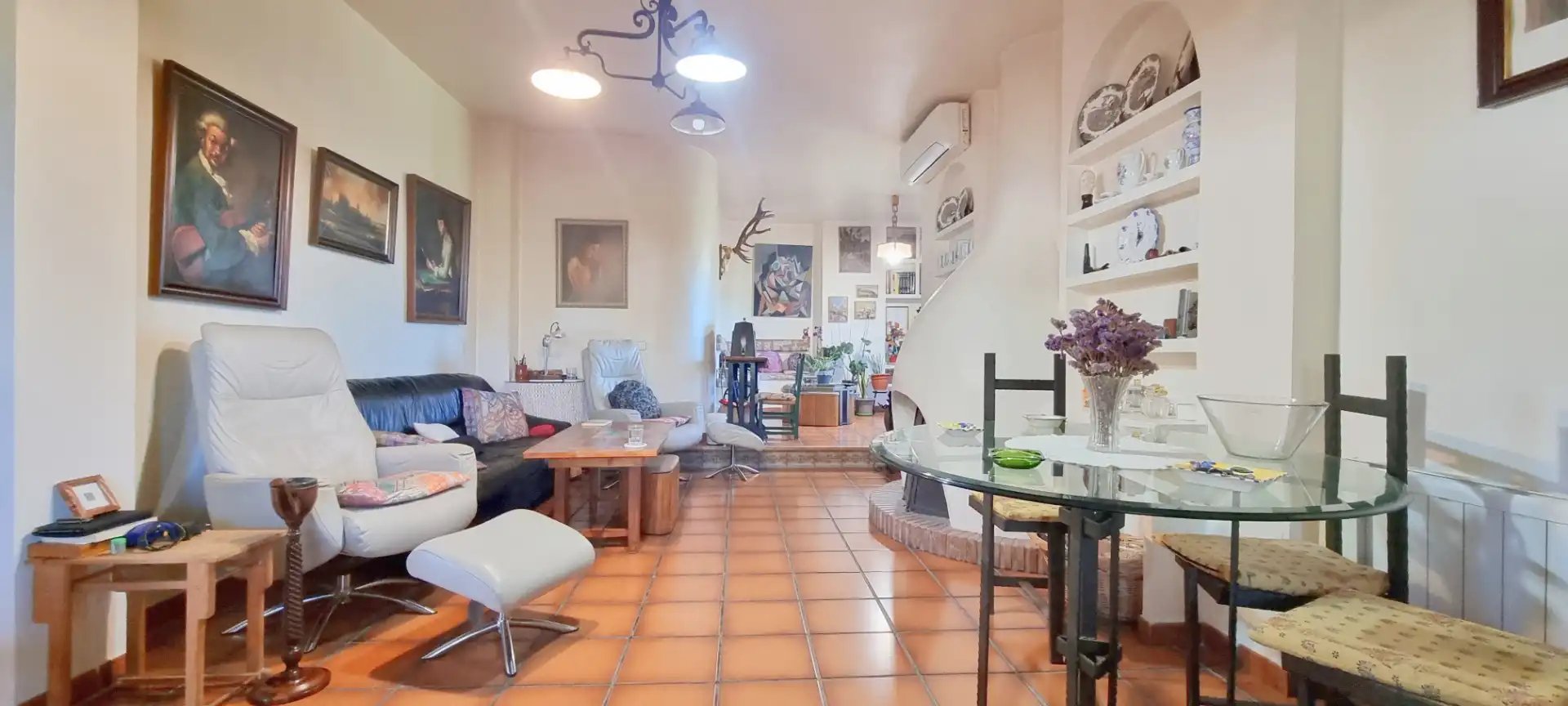 Sala d'estar de Finca rústica en venda en Casabermeja amb Aire condicionat, Calefacció i Jardí privat