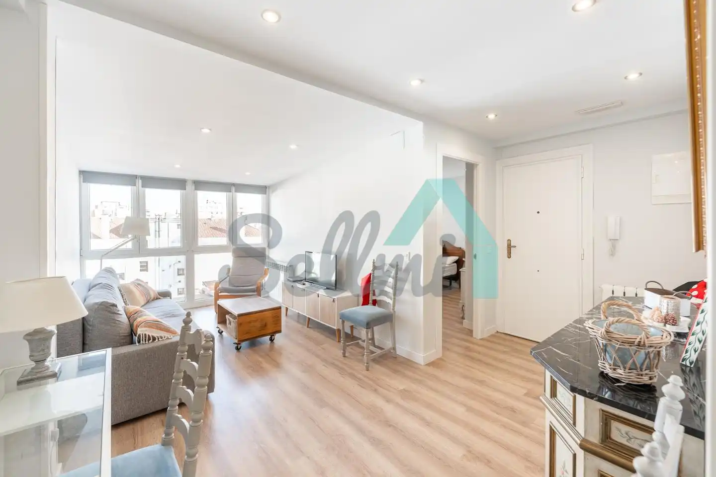 Living room of Flat for rent in Gijón   with Heating and Furnished