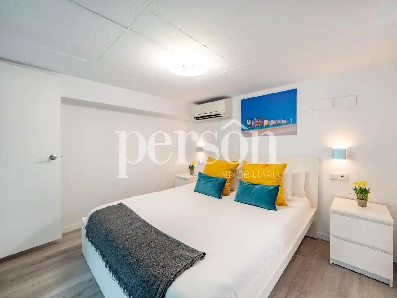Dormitori de Loft de lloguer en Valencia amb Aire condicionat, Calefacció i Terrassa