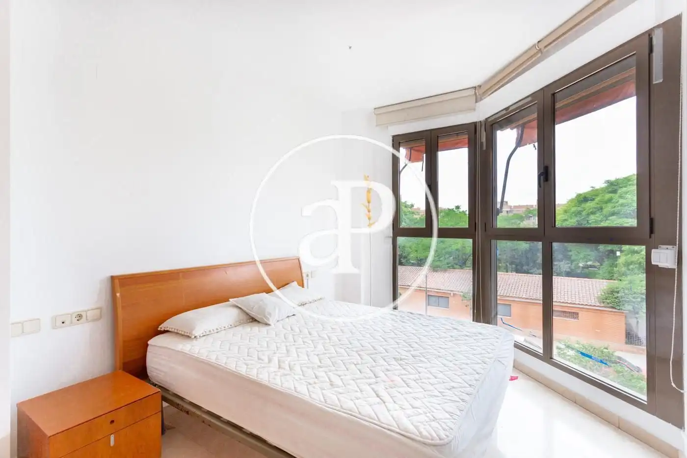Bedroom of Flat for rent in Valencia  with Air Conditioner, Heating and Private garden
