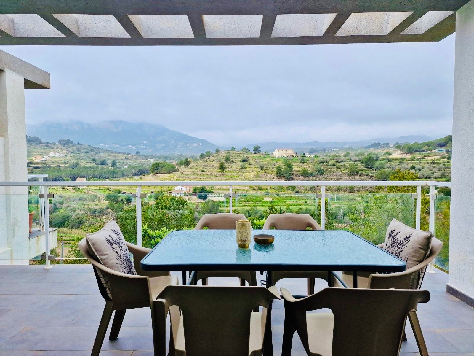 Terraza de Casa adosada en venta en Calpe / Calp con Jardín privado, Terraza y Amueblado