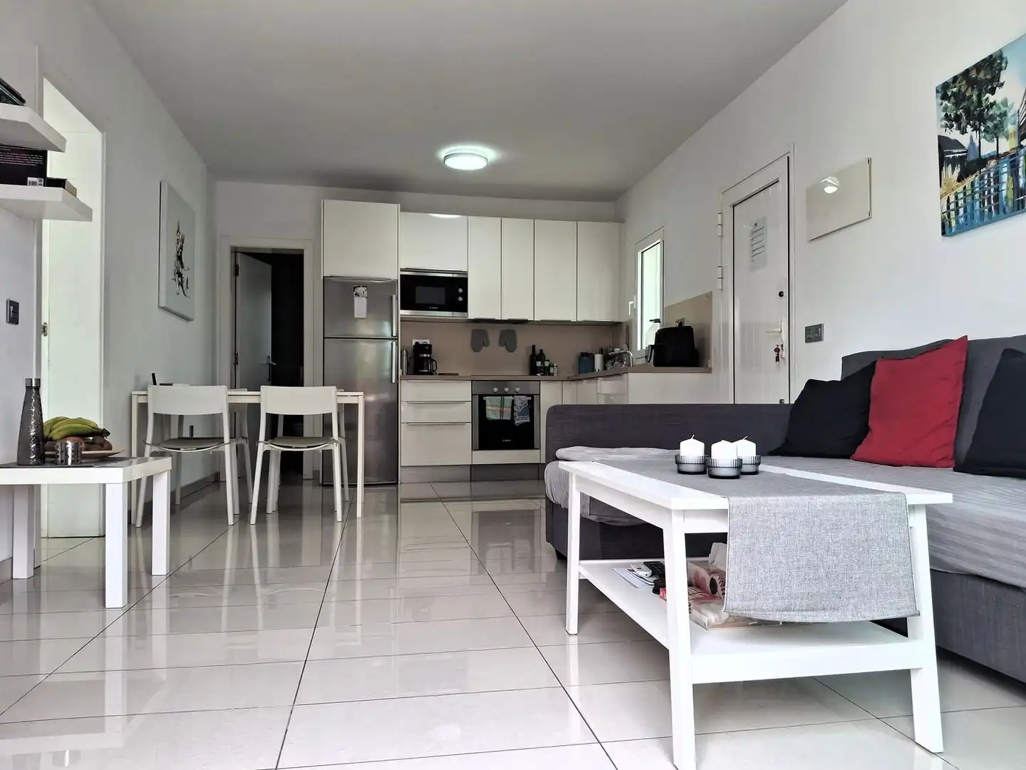 Küche von Wohnung zum Verkauf in Pájara mit Privatgarten, Terrasse und Gemeinschaftspool