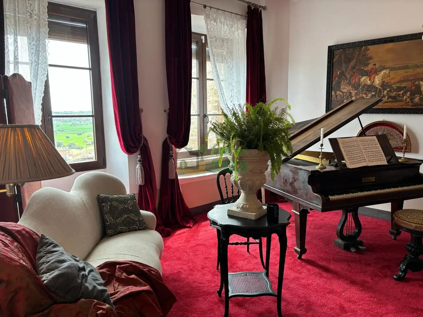 Sala de estar de Casa o chalet en venta en Cervera con Jardín privado, Terraza y Piscina