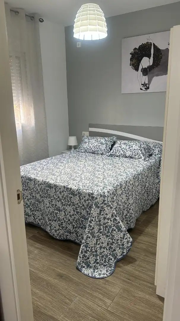 Bedroom of Apartments for rent in Málaga  with Air Conditioner, Terrace and Furnished