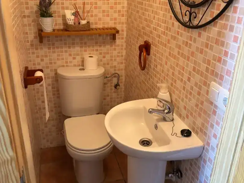 Bany de Pis en venda en El Real de la Jara amb Aire condicionat, Jardí privat i Parquet