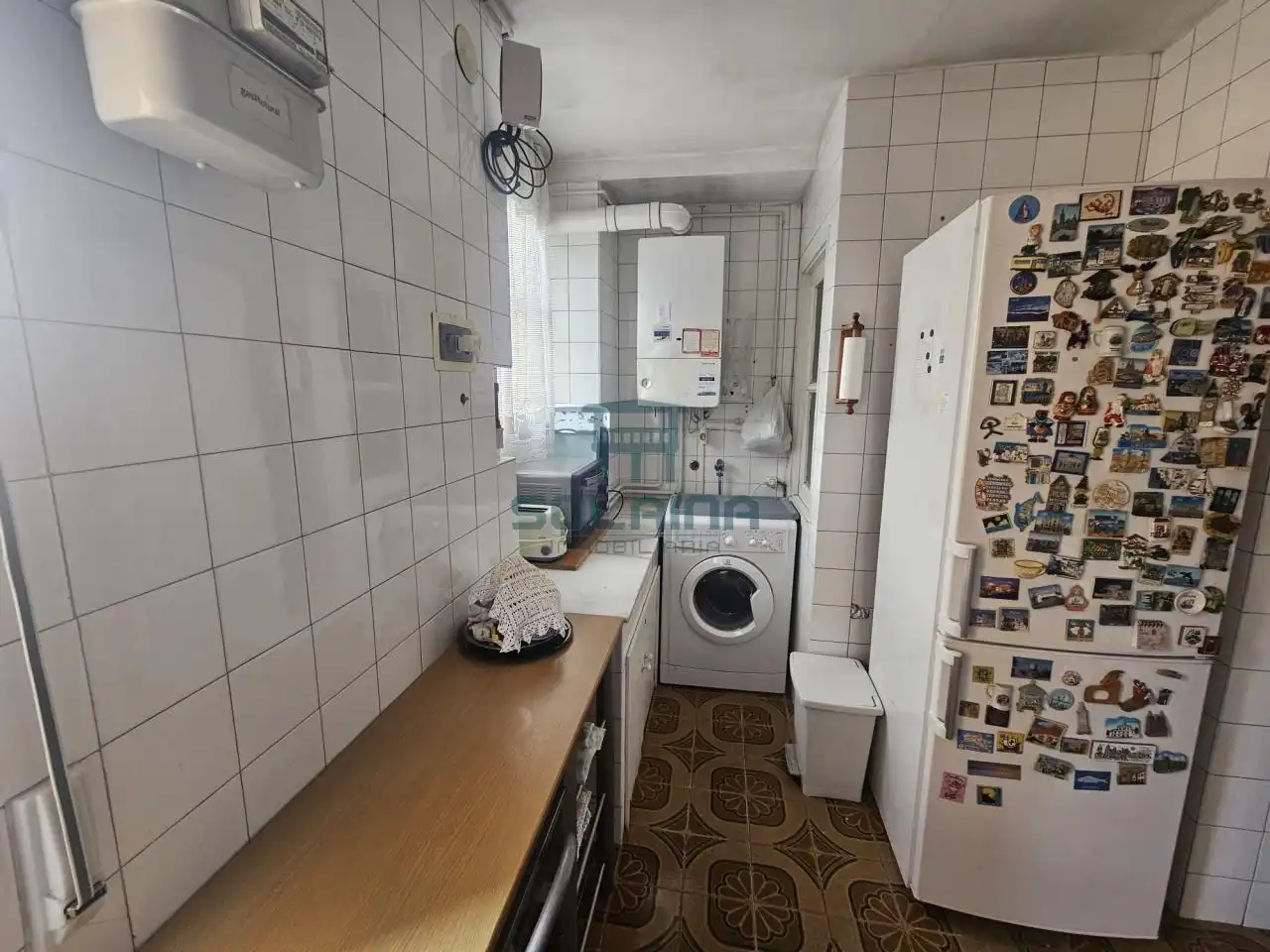 Kitchen of Flat for sale in Ourense Capital   with Heating and Balcony