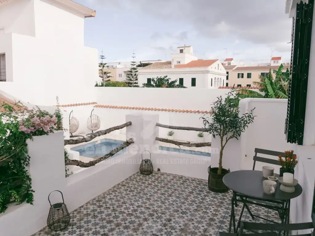 Terraza de Casa o chalet en venta en Es Castell con Aire acondicionado, Calefacción y Jardín privado