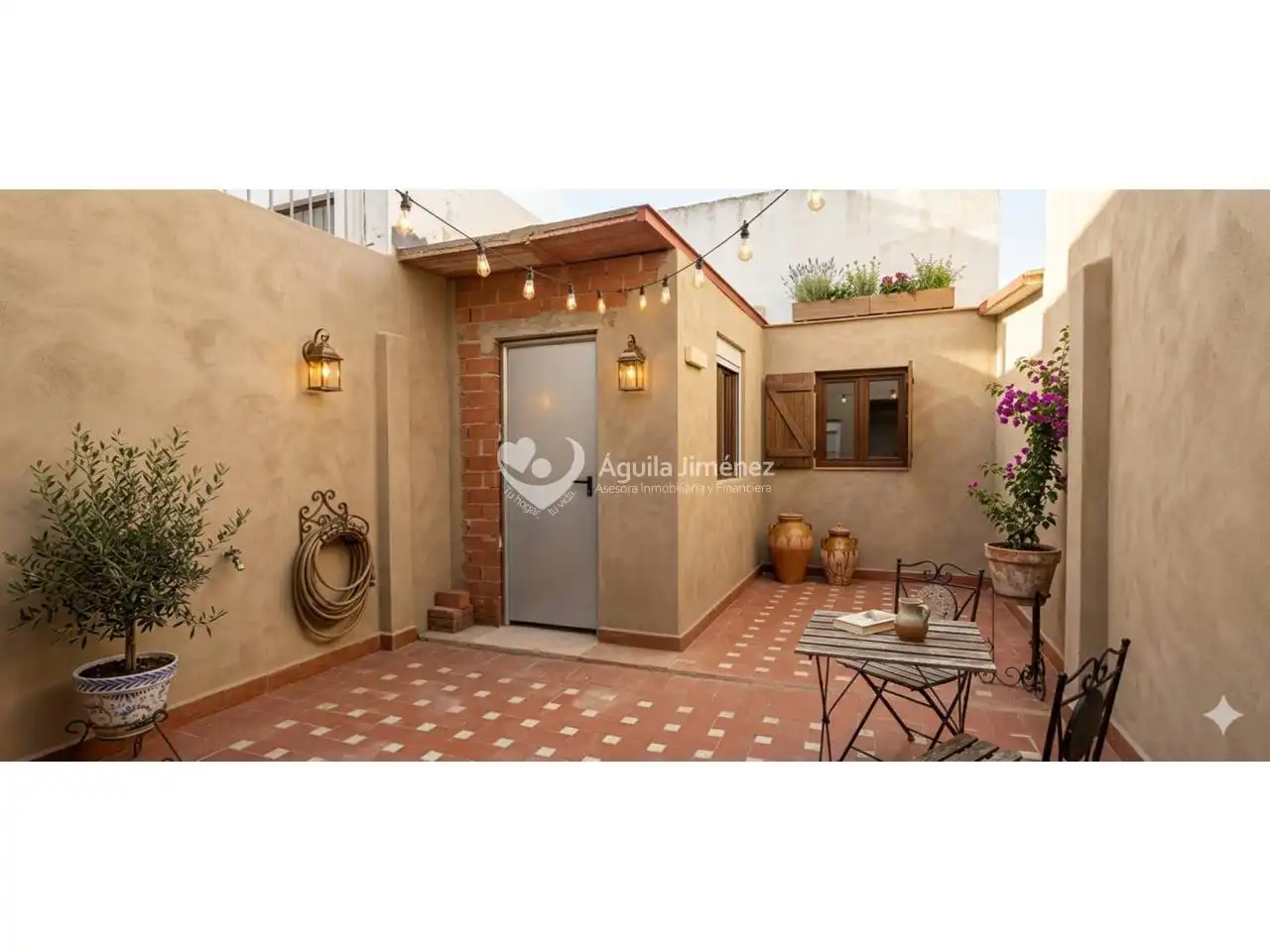 Terraza de Casa adosada en venta en Alcalá de Guadaira con Aire acondicionado, Calefacción y Parquet