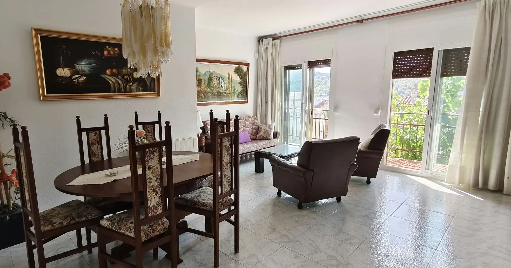 Sala de estar de Piso en venta en Cervelló con Calefacción, Amueblado y Horno