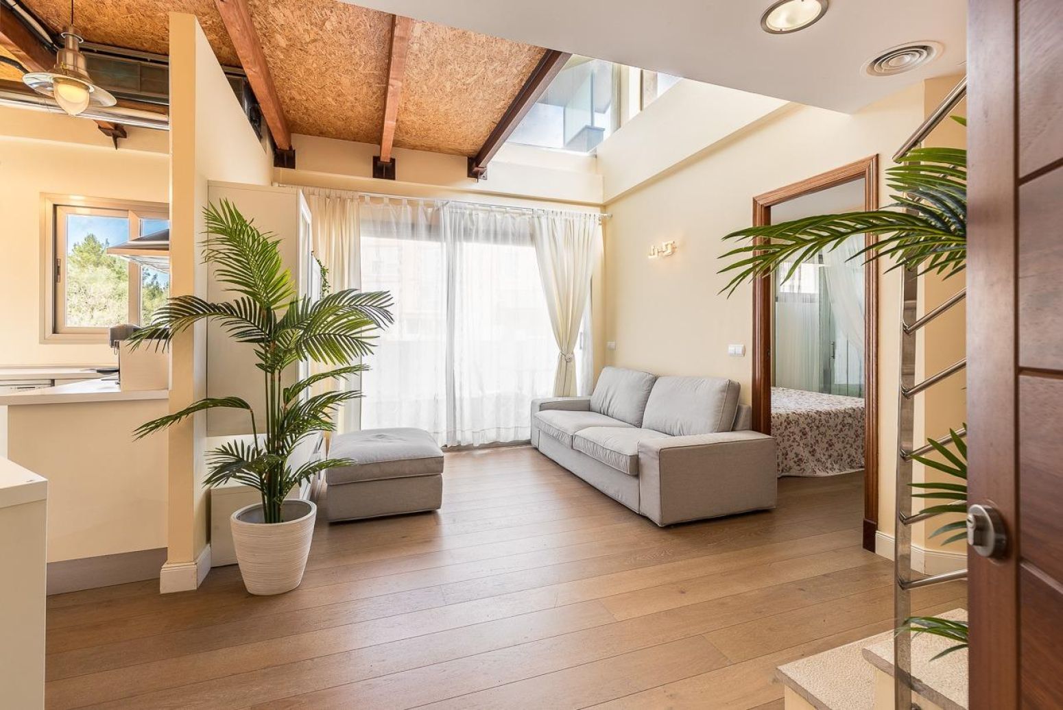 Living room of Attic for sale in  Palma de Mallorca  with Air Conditioner, Heating and Parquet flooring