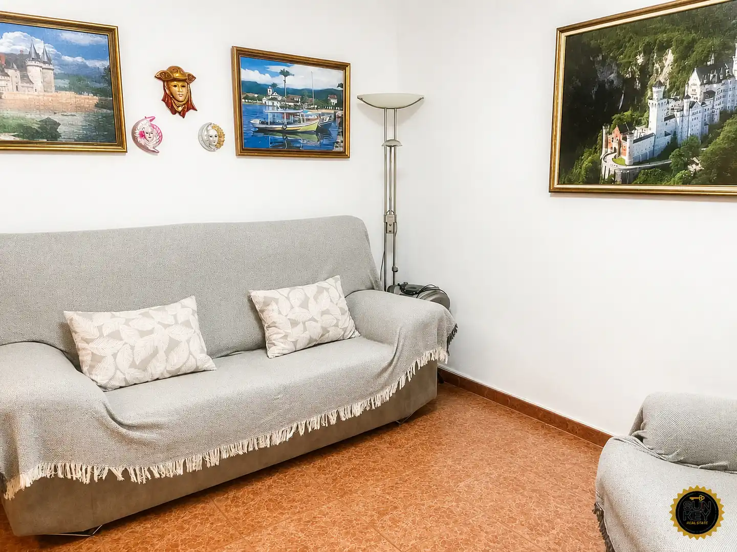 Sala de estar de Casa o chalet en venta en Alhama de Murcia con Amueblado