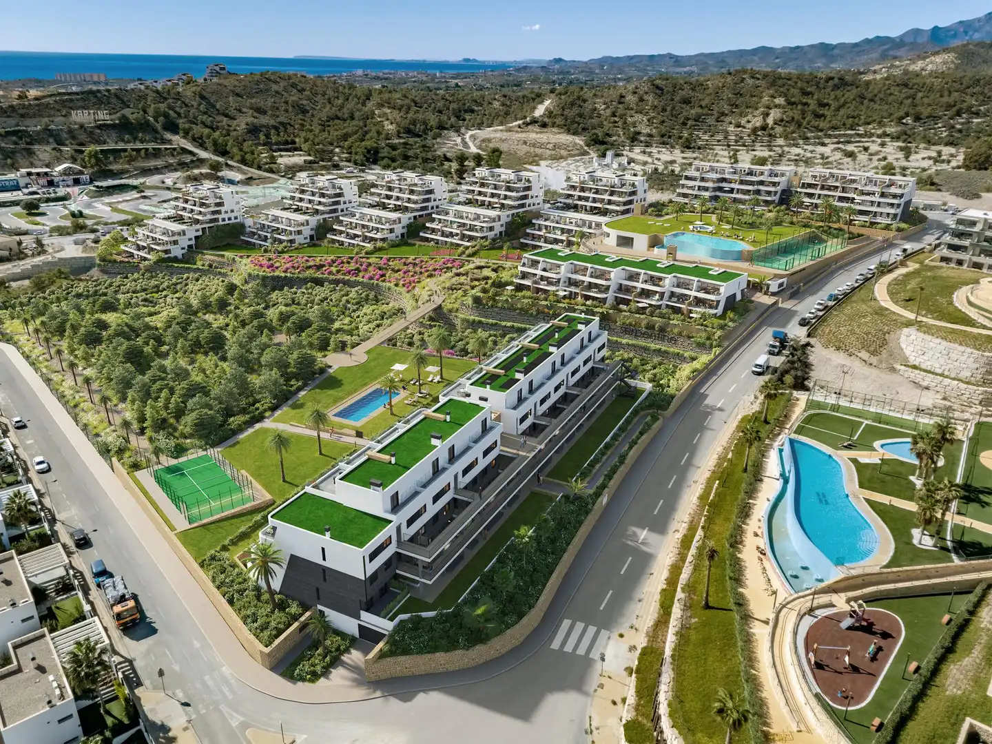 Vista exterior de Estudio en venta en Finestrat con Piscina comunitaria
