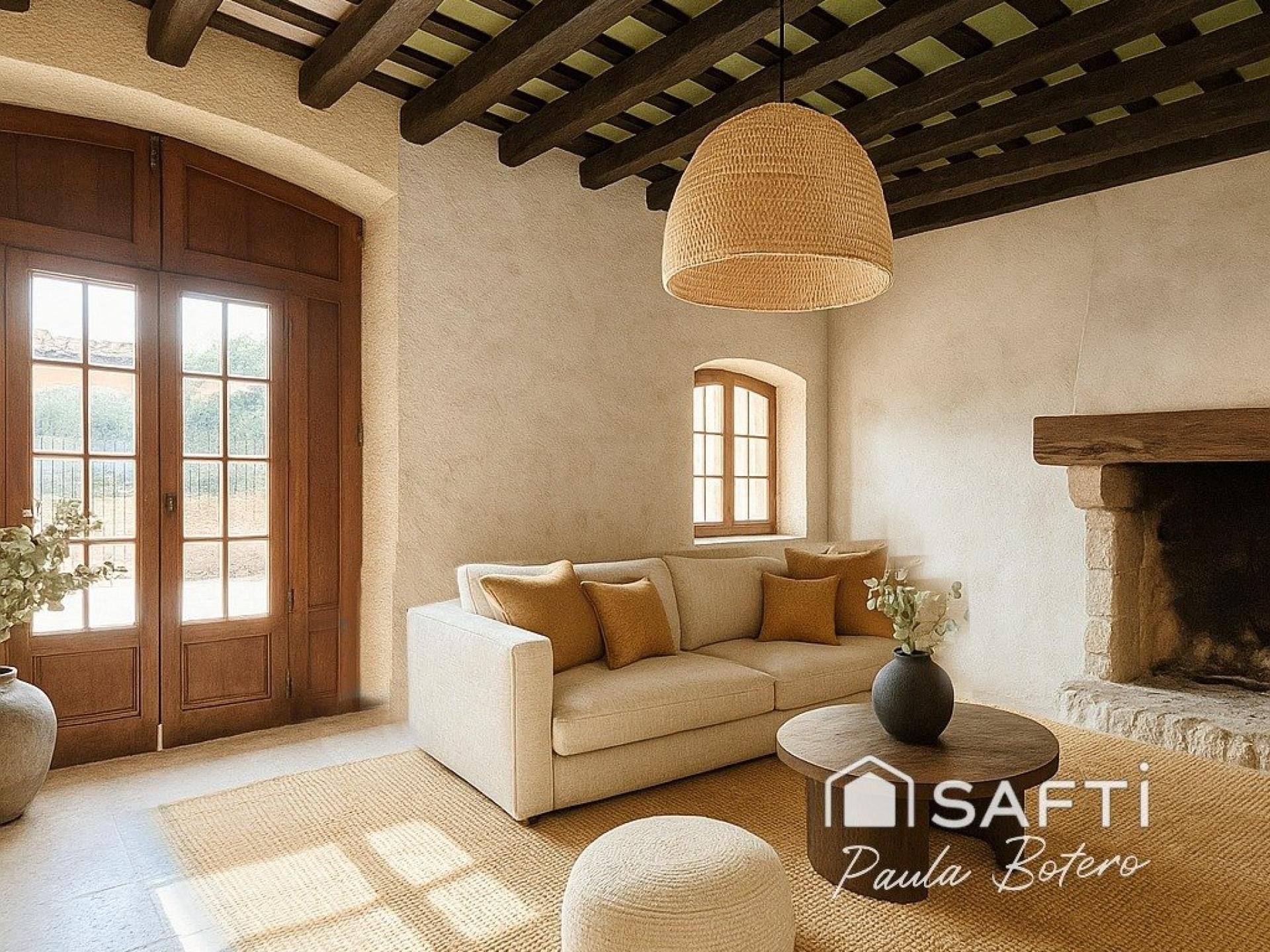 Living room of Country house for sale in Canyelles  with Heating