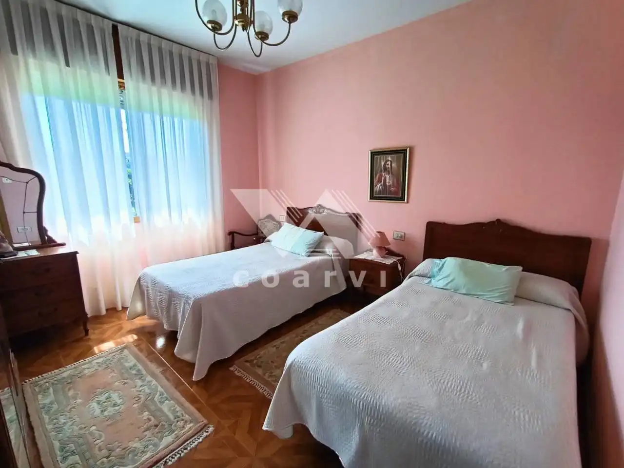 Schlafzimmer von Wohnung zum Verkauf in Trasmiras mit Privatgarten, Terrasse und Möbliert