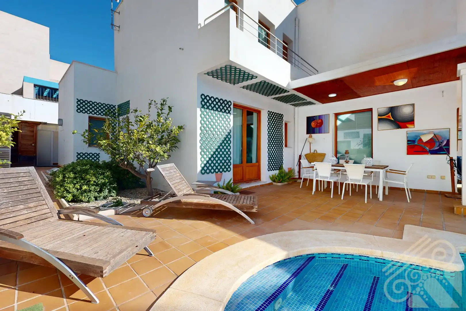 Jardín de Casa o chalet en venta en Mojácar con Aire acondicionado, Jardín privado y Parquet