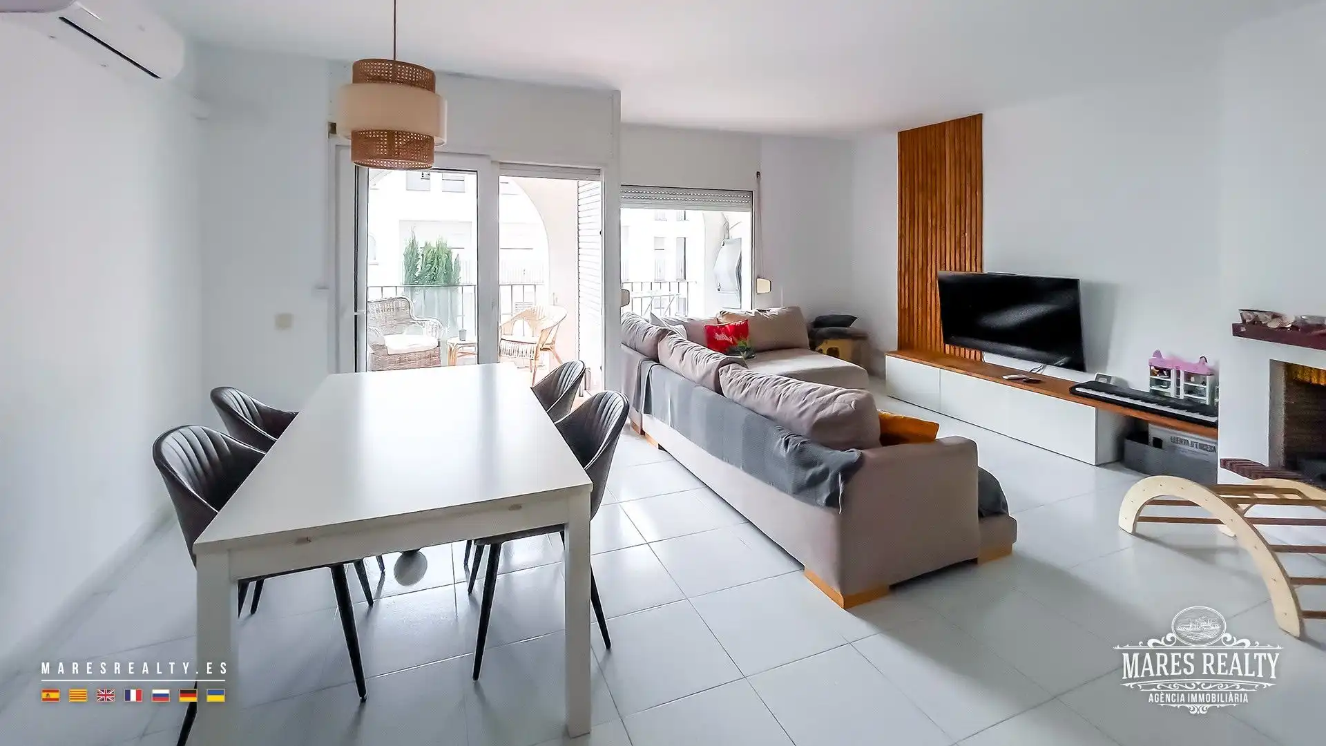 Sala de estar de Piso en venta en Lloret de Mar con Aire acondicionado, Calefacción y Terraza