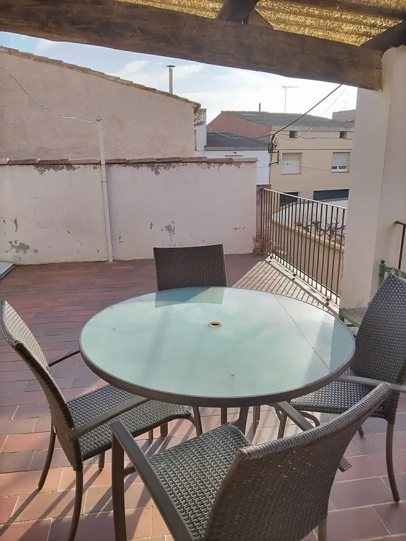 Terrasse von Einfamilien-Reihenhaus zum Verkauf in Anglesola mit Klimaanlage, Heizung und Terrasse