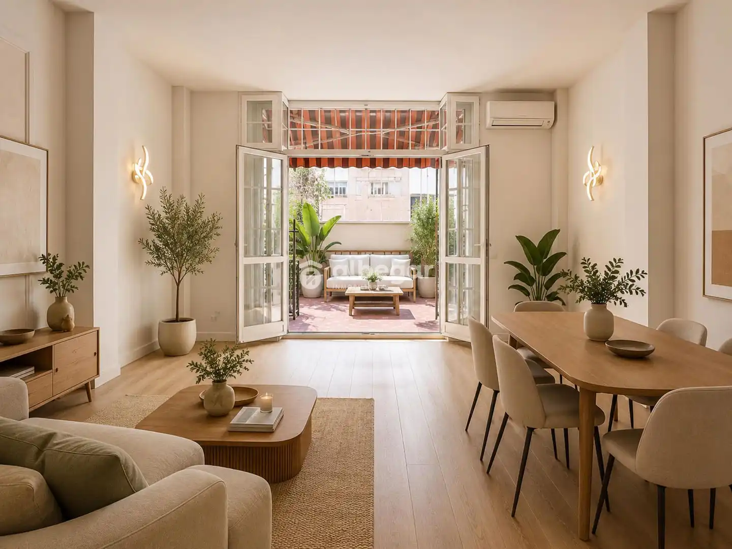 Sala de estar de Casa adosada en venta en Alfafar con Aire acondicionado, Jardín privado y Terraza