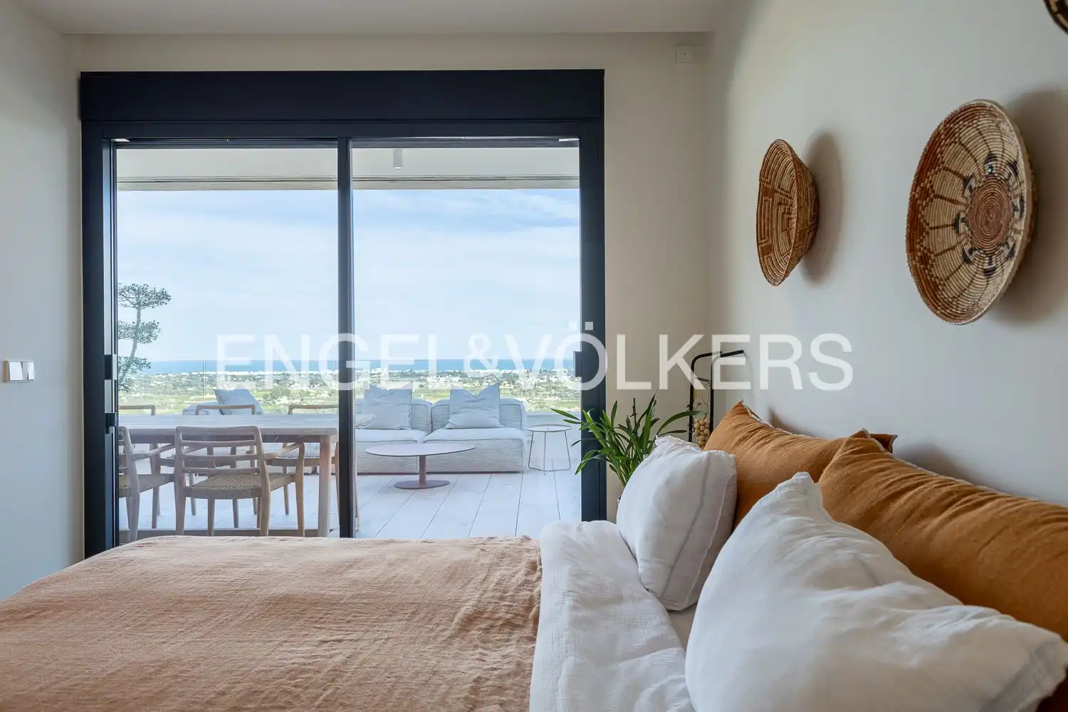 Bedroom of Flat for sale in Pedreguer  with Air Conditioner, Heating and Private garden