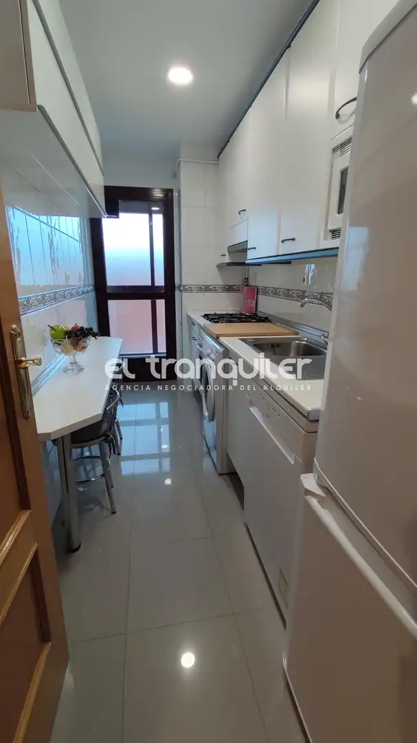 Cuina de Pis de lloguer en Madrid amb Aire condicionat, Parquet i Piscina