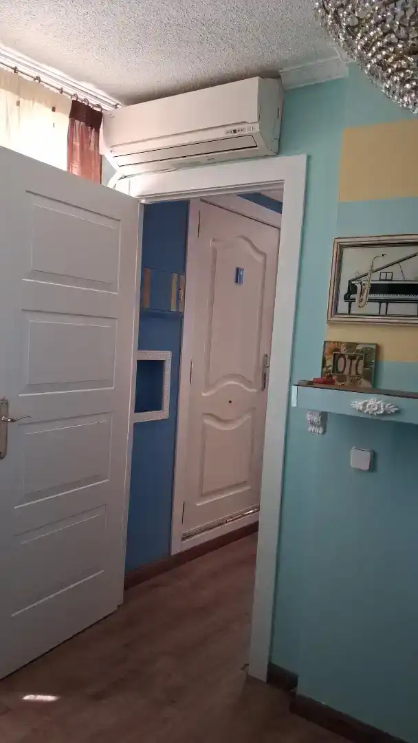 Schlafzimmer von Wohnung zur Miete in  Madrid Capital mit Klimaanlage