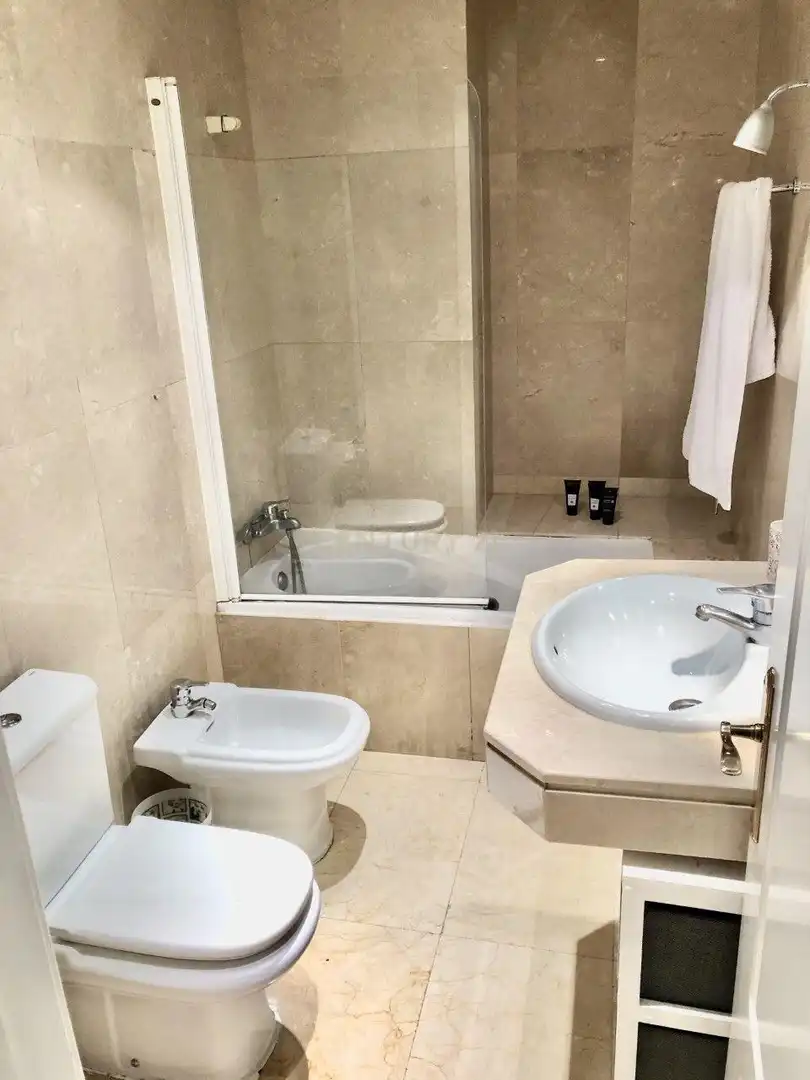 Bathroom of Apartments for rent in Madrid  with Air Conditioner, Furnished and Oven