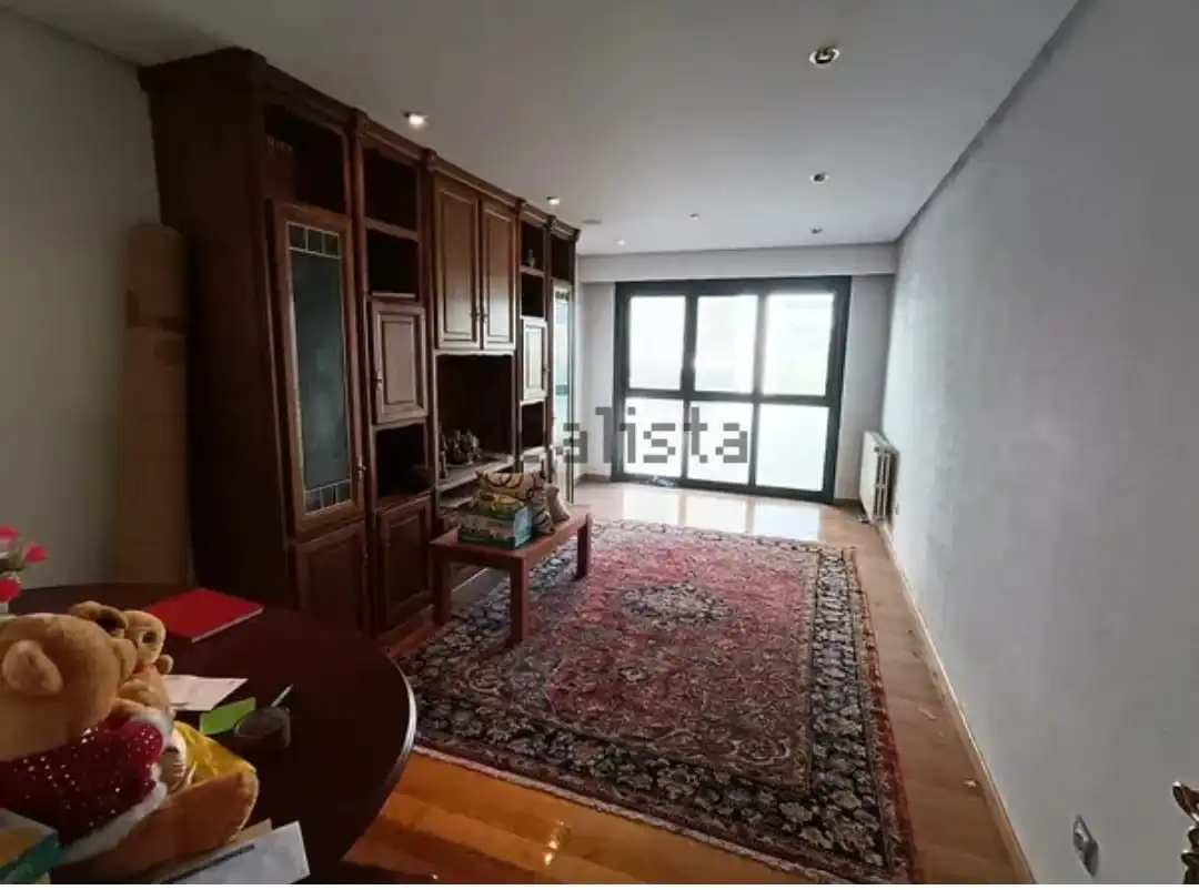 Living room of Flat for sale in Ourense Capital   with Heating, Parquet flooring and Furnished