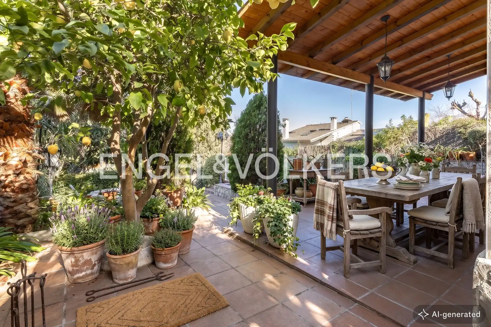 Terrace of Houses for sale in Sant Cugat del Vallès  with Air Conditioner, Heating and Private garden