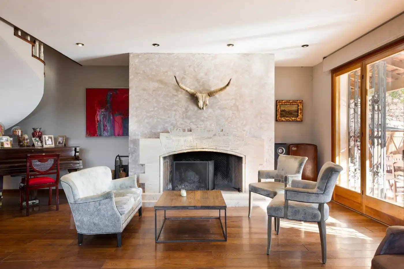 Sala de estar de Finca rústica en venta en Castellar del Vallès con Calefacción, Jardín privado y Trastero
