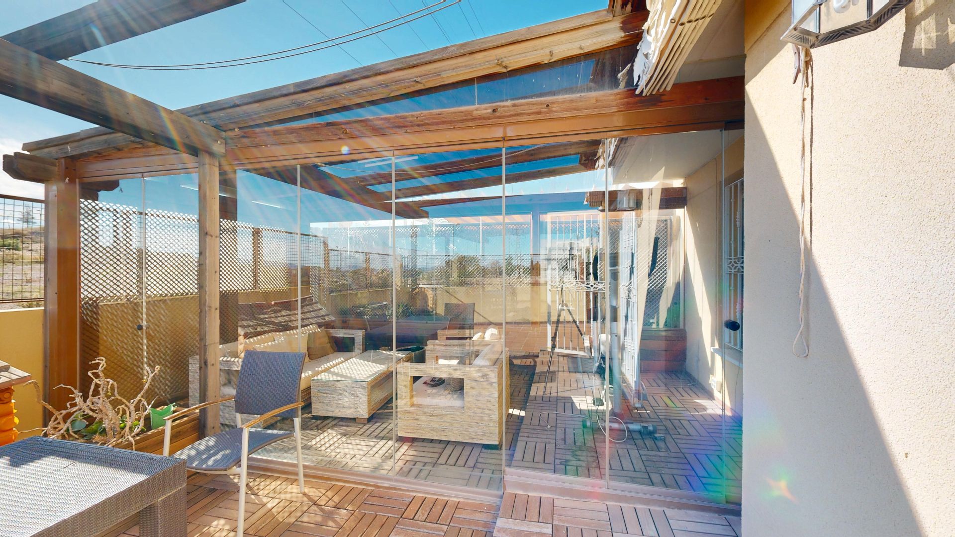 Terrace of Single-family semi-detached for sale in  Murcia Capital  with Air Conditioner, Heating and Private garden