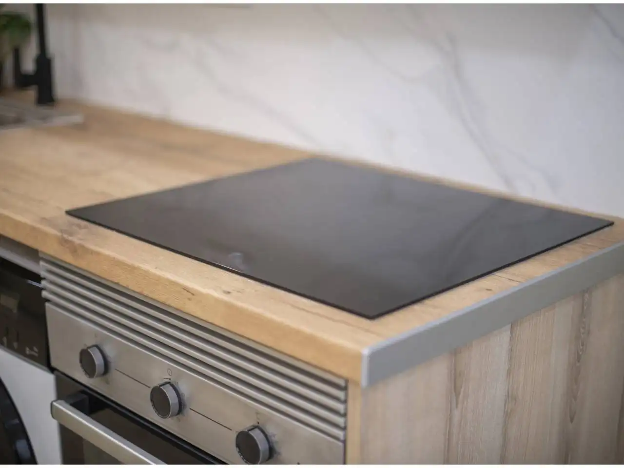 Cocina de Estudio de alquiler en Barcelona con Aire acondicionado, Amueblado y Alarma