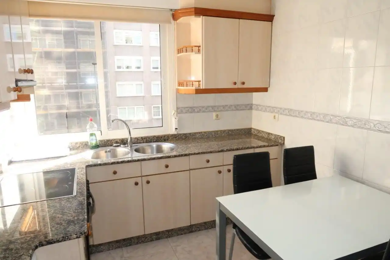 Kitchen of Flat for sale in A Coruña Capital   with Heating, Storage room and Furnished