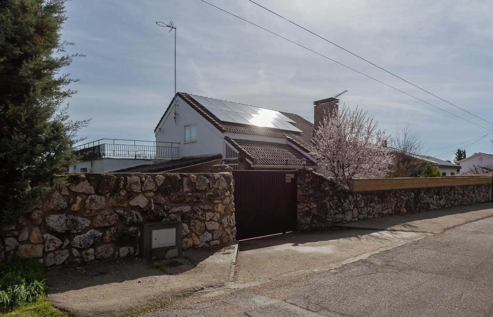 Vista exterior de Casa o chalet en venta en Villar del Olmo con Calefacción, Jardín privado y Terraza