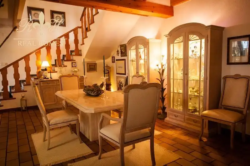 Dining room of Houses for sale in L'Alfàs del Pi  with Air Conditioner, Terrace and Swimming Pool