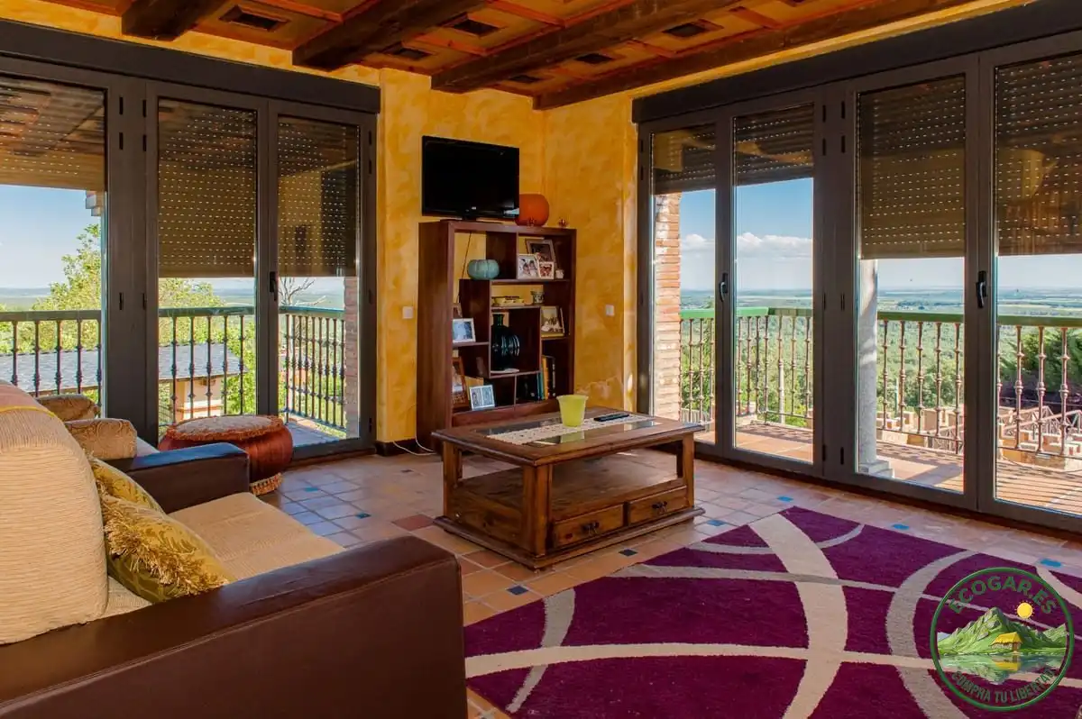 Sala d'estar de Casa o xalet en venda en Quintana del Castillo amb Calefacció, Jardí privat i Terrassa