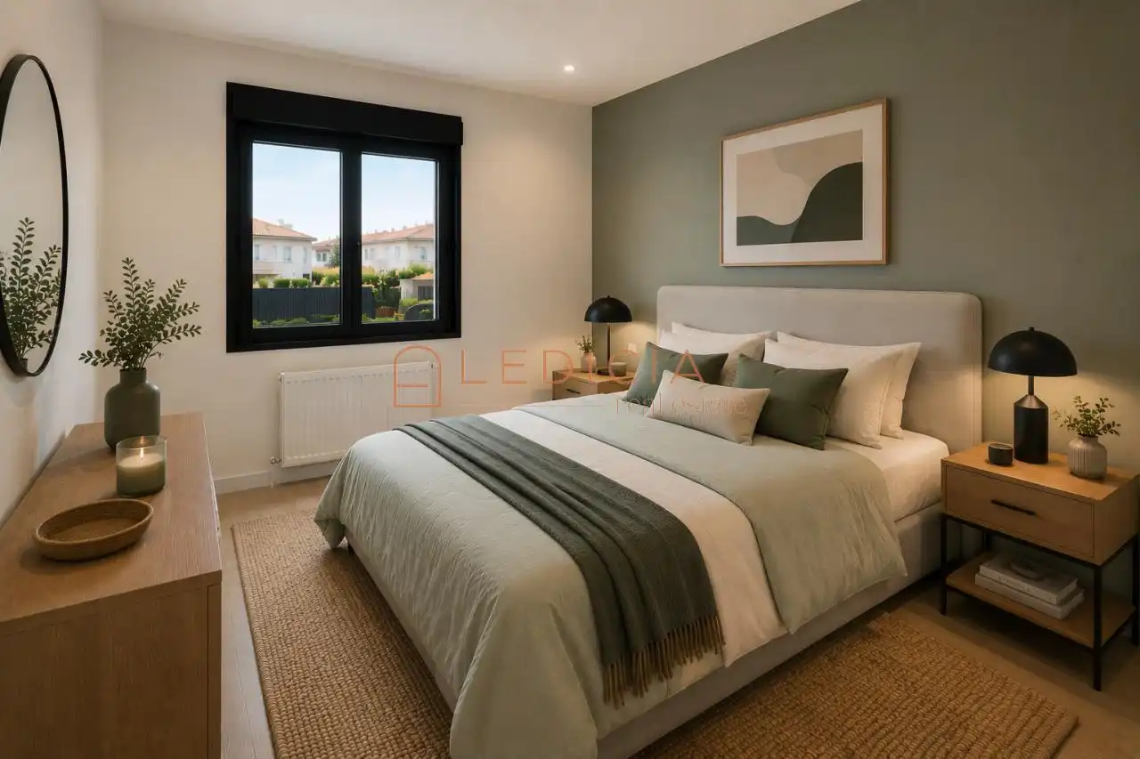 Bedroom of Flat for sale in Vigo   with Heating, Terrace and Furnished