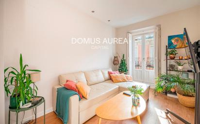 Living room of Flat for sale in  Madrid Capital  with Air Conditioner, Heating and Terrace