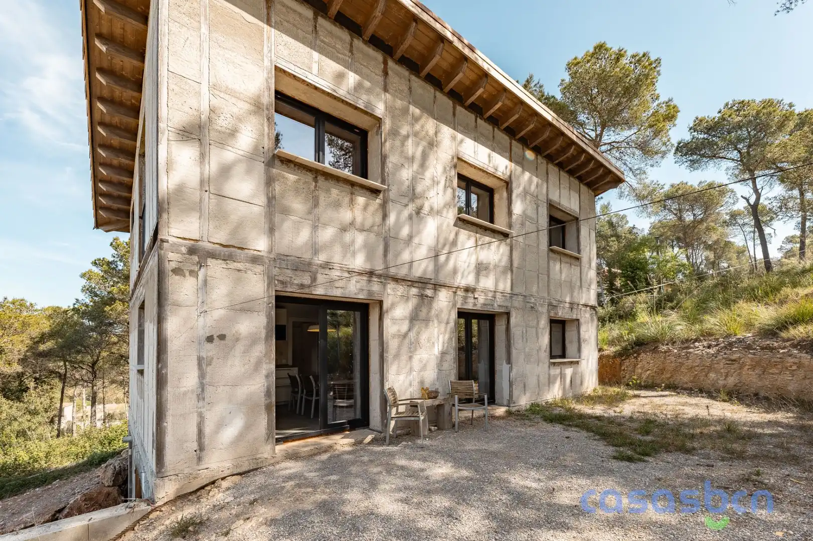 Vista exterior de Casa o xalet en venda en Begues amb Jardí privat