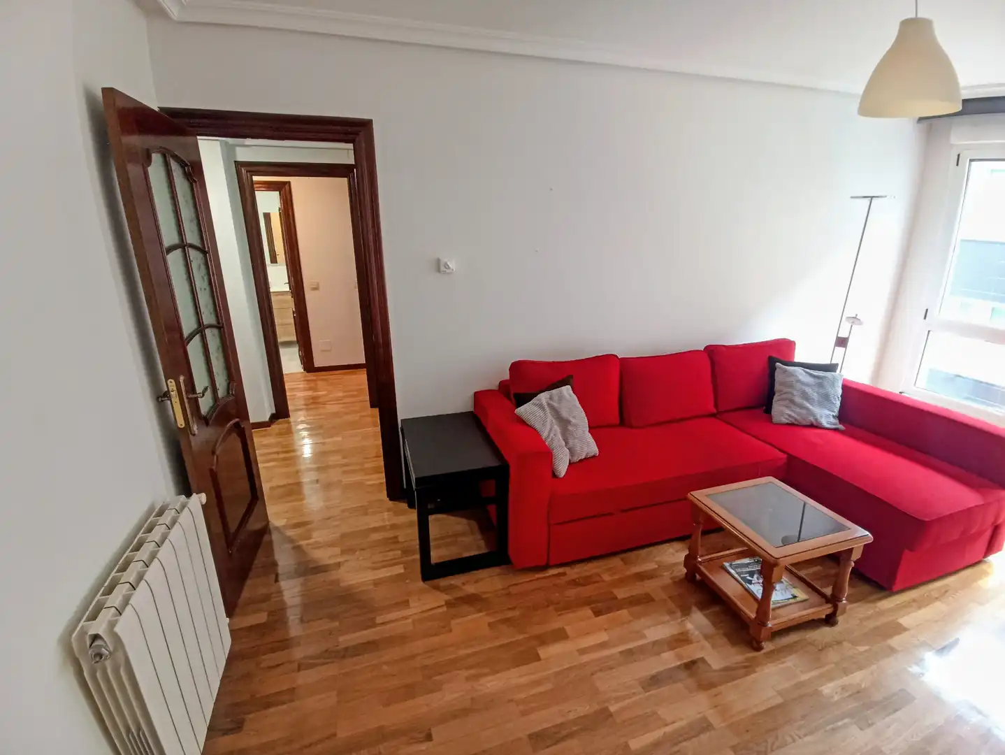 Sala de estar de Piso de alquiler en Gijón  con Calefacción, Amueblado y Horno