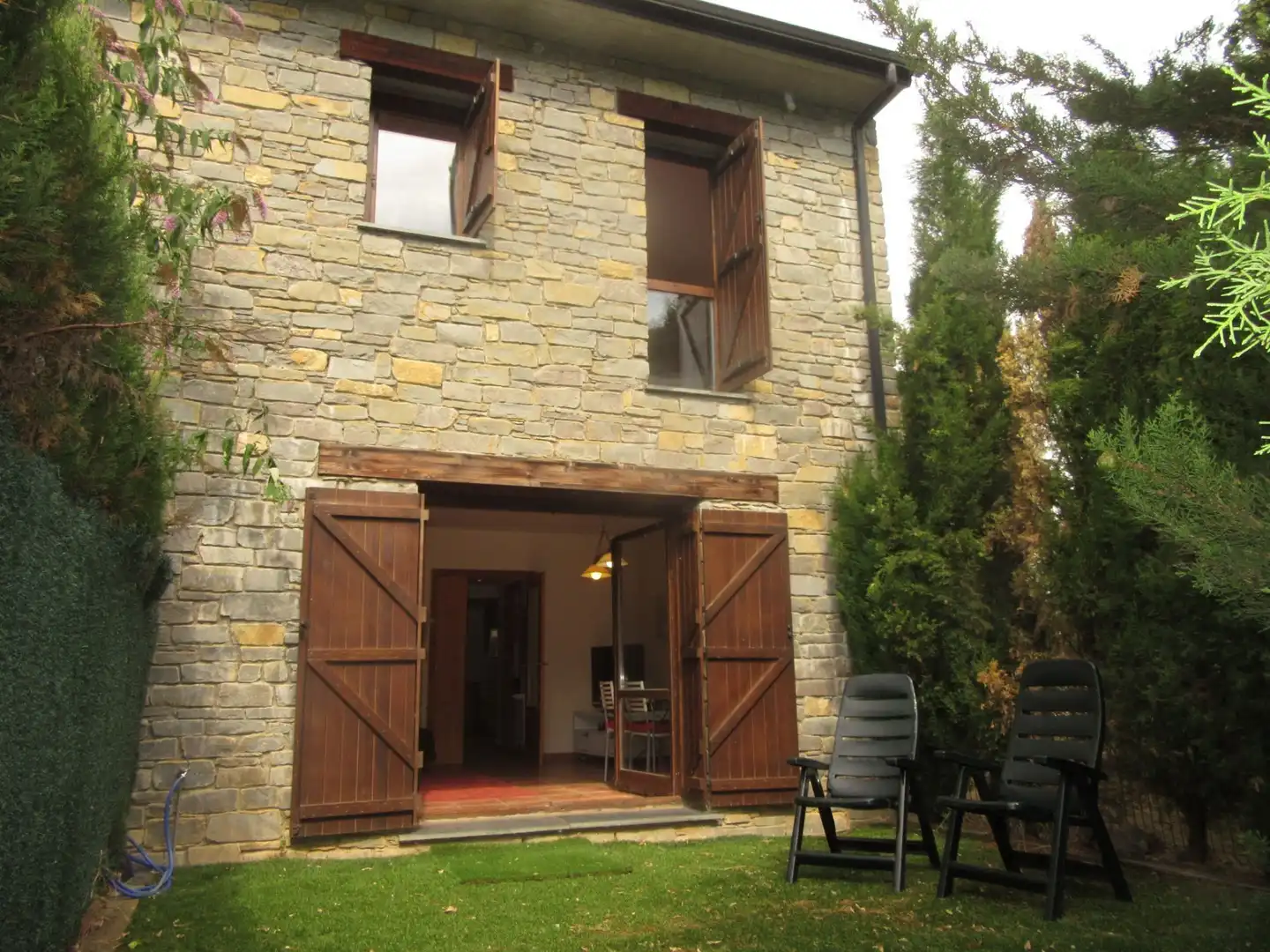 Exterior view of Houses for sale in Castiello de Jaca  with Heating, Private garden and Storage room