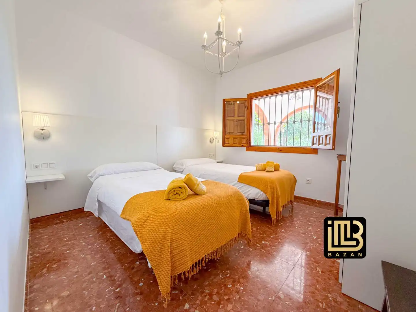 Schlafzimmer von Wohnung zum Verkauf in El Borge mit Klimaanlage, Heizung und Privatgarten