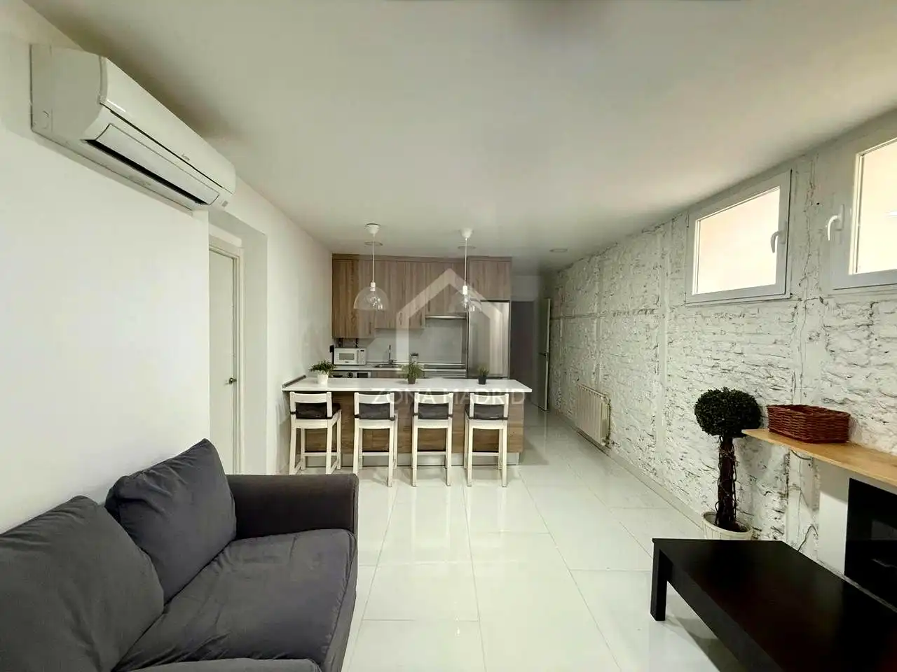 Cocina de Piso de alquiler en Madrid con Aire acondicionado y Amueblado