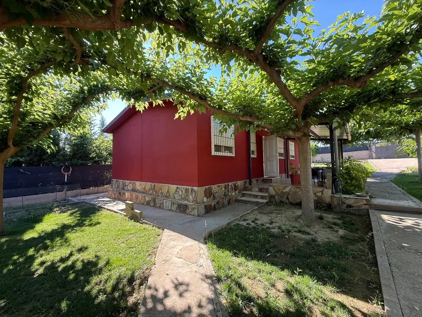Vista exterior de Casa o chalet en venta en Caspe con Calefacción, Jardín privado y Parquet