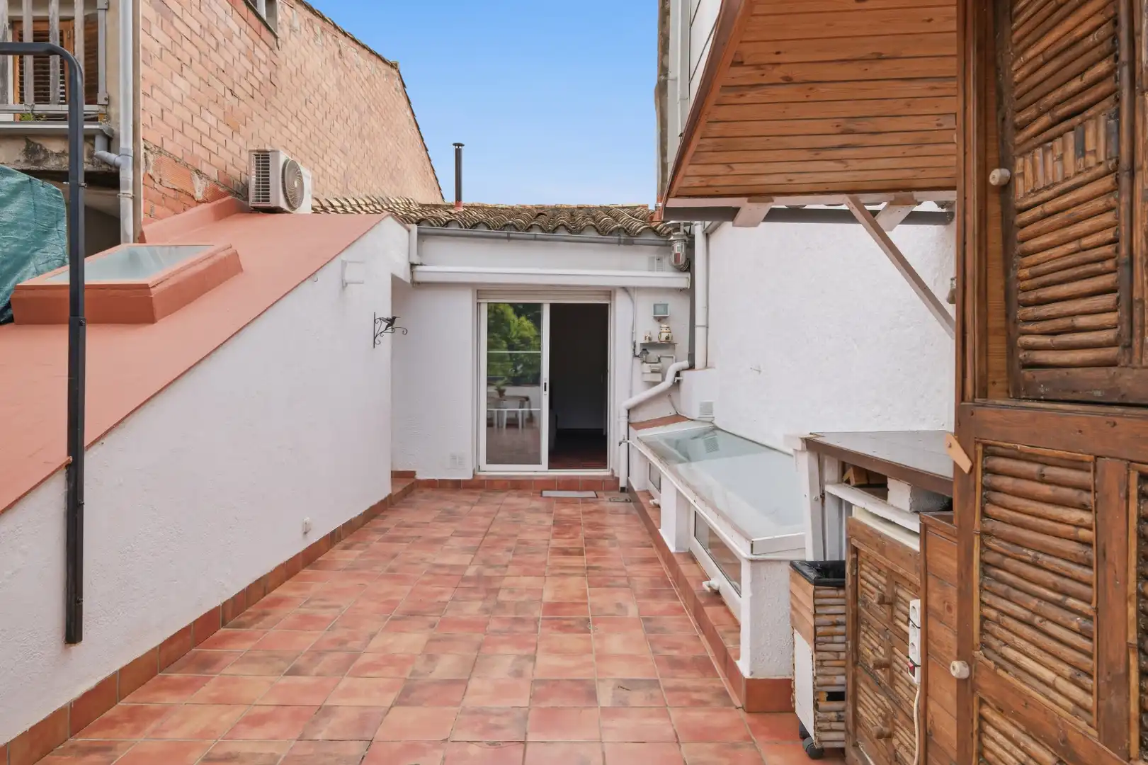 Terraza de Casa adosada en venta en Riudarenes con Aire acondicionado, Calefacción y Jardín privado