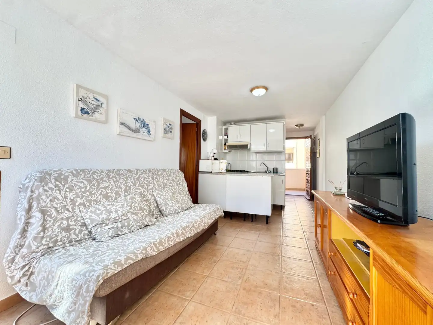 Sala de estar de Apartamento de alquiler en Orihuela con Aire acondicionado, Calefacción y Amueblado