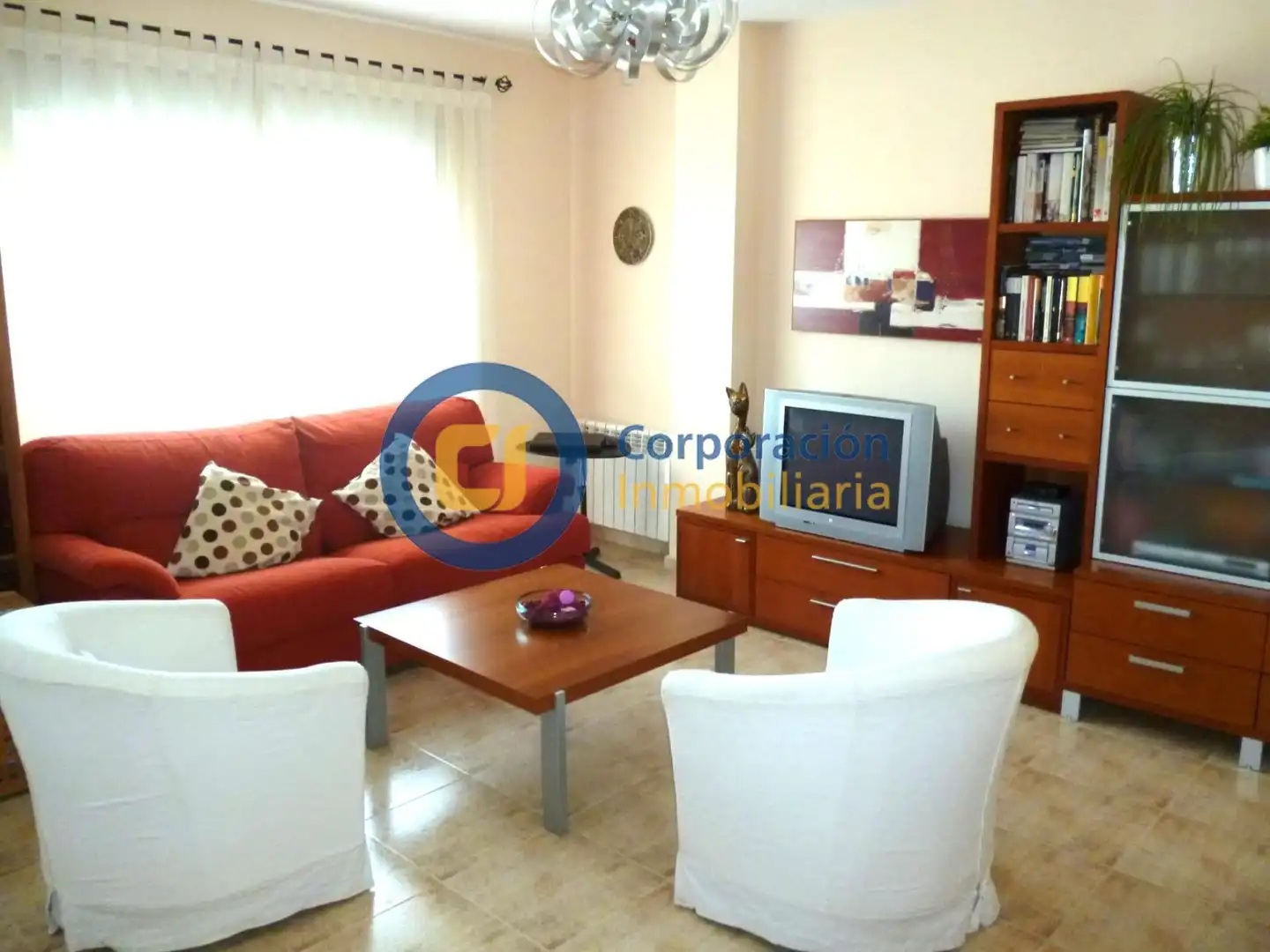 Living room of Flat for sale in Lorca  with Furnished and Balcony