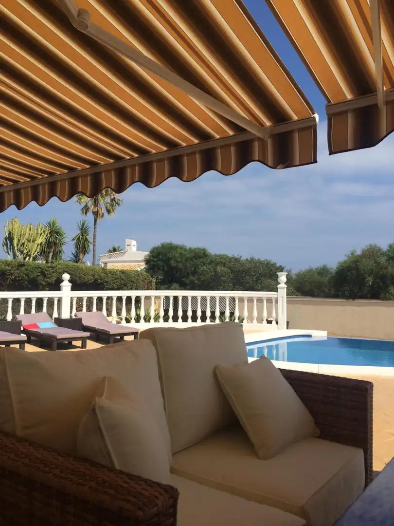 Terrasse von Haus oder Chalet zur Miete in Mijas mit Klimaanlage, Heizung und Privatgarten