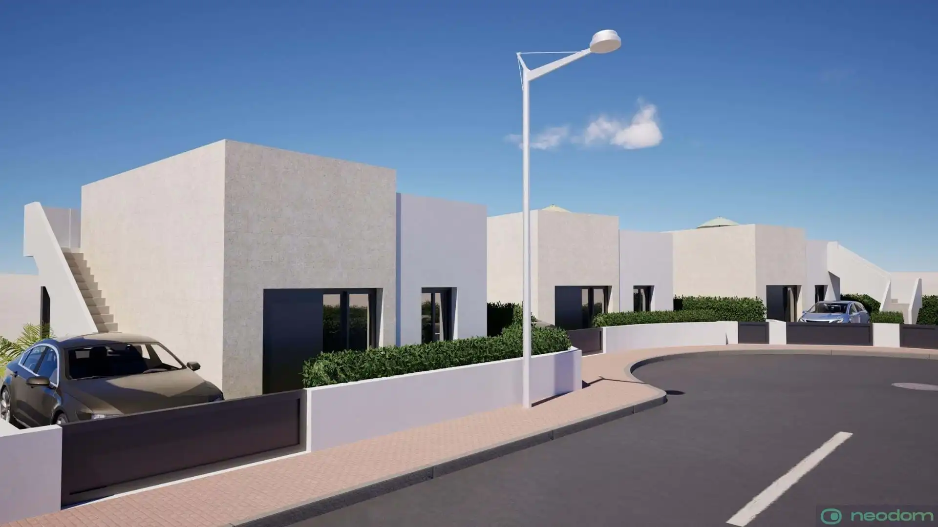 Vista exterior de Casa o chalet en venta en Mazarrón con Aire acondicionado, Terraza y Piscina