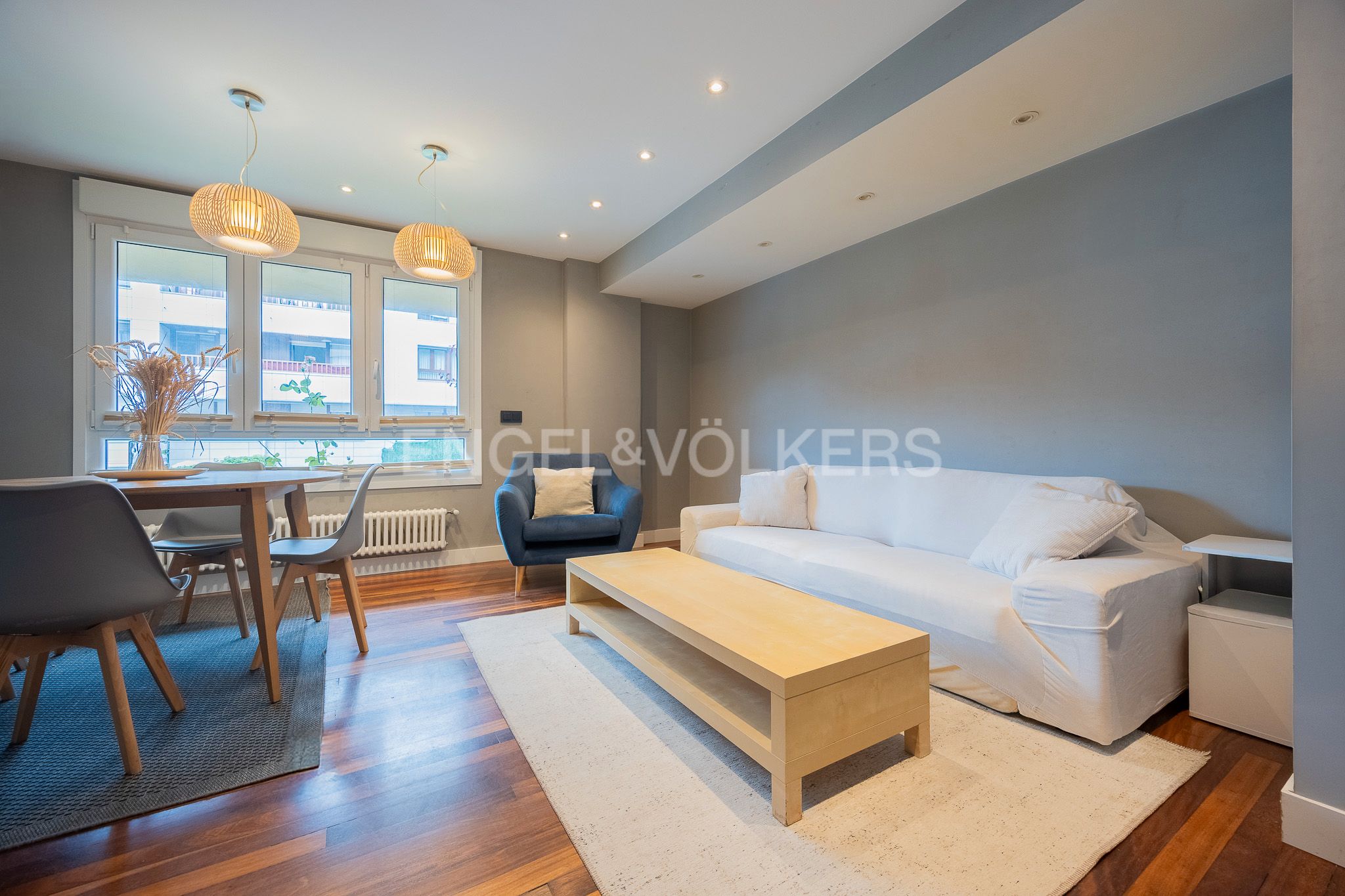 Sala d'estar de Apartament en venda en Getxo  amb Calefacció, Parquet i Traster