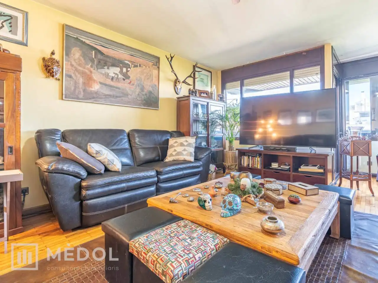 Sala de estar de Piso en venta en Tarragona con Calefacción, Parquet y Amueblado